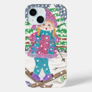 Ski fille coque iphone mignon