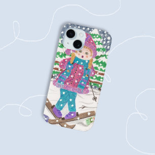 Ski fille coque iphone mignon