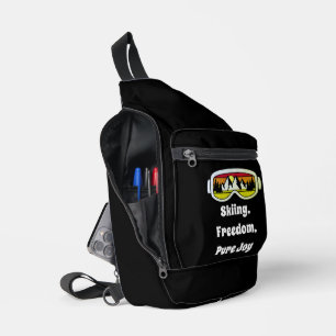 Ski Freedom, Pure Joy Mountain Sunrise Edition Crossbody Bag