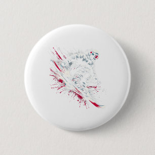 Ski Freestyle Ski Freeski Winter Extreme Sport Button