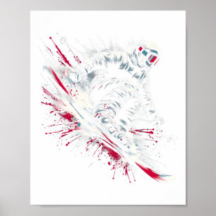 Ski Freestyle Ski Freeski Winter Extreme Sport Poster