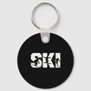 Ski Freestyle Ski Team Lustig Extrem Winter Sp Schlüsselanhänger