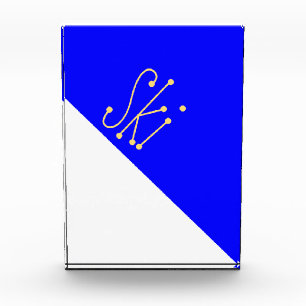 SKI Fun Bright Alpine Blauer weißer, schlanker Far Fotoblock