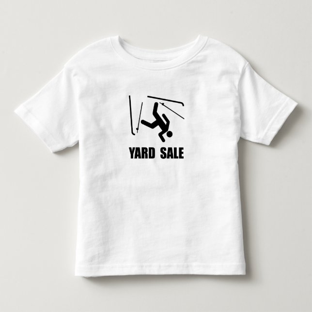 Ski-Garagenflohmarkt Kleinkind T-shirt (Vorderseite)