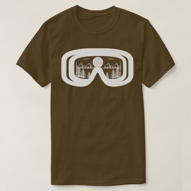 Ski Goggles für Snowboarder Schlechtes Skibekleidu T-Shirt (Design vorne)