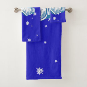 Ski Goggles Snowflake Tanz Badhandtuch Set