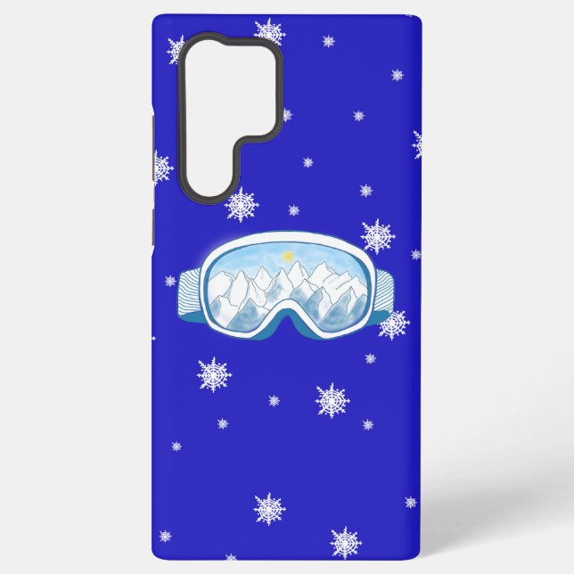 Ski Goggles Snowflake Tanz Samsung Galaxy Hülle (Rückseite)