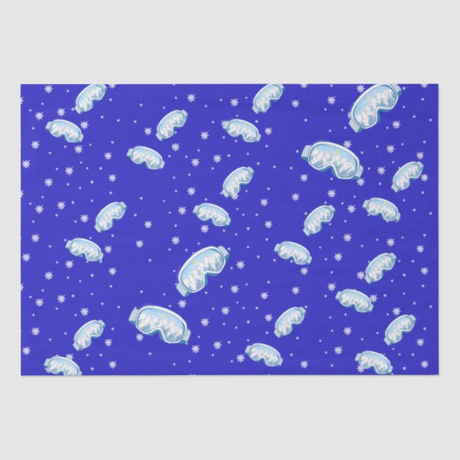 Ski Goggles Snowflake Tanz Seidenpapier (Vorderseite)