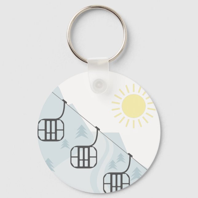 Ski Gondolas Schlüsselanhänger (Vorderseite)