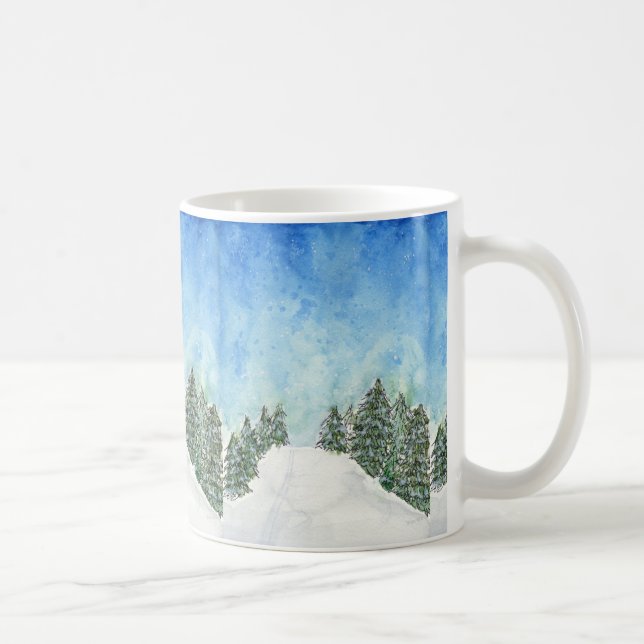 Ski-HinterTasse Kaffeetasse (Rechts)