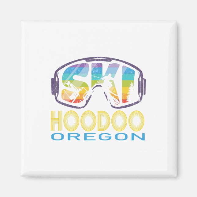 Ski Hoodoo Oregon Skiurlaub Magnet (Vorne)