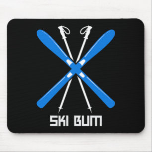 Ski-Idiot Lustiges Skifahrer-Geschenk für Männer o Mousepad