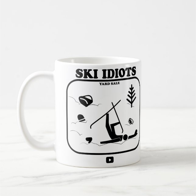 Ski Idiots café Mug (Gauche)