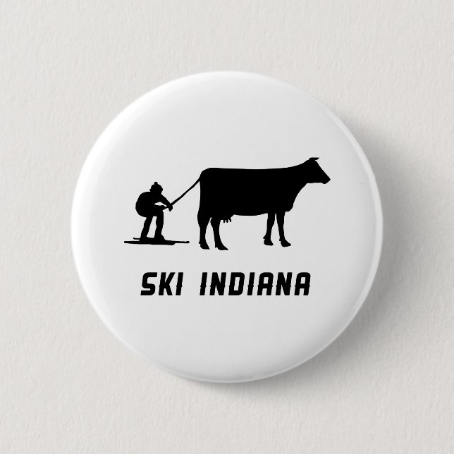 Ski Indiana Button (Vorderseite)