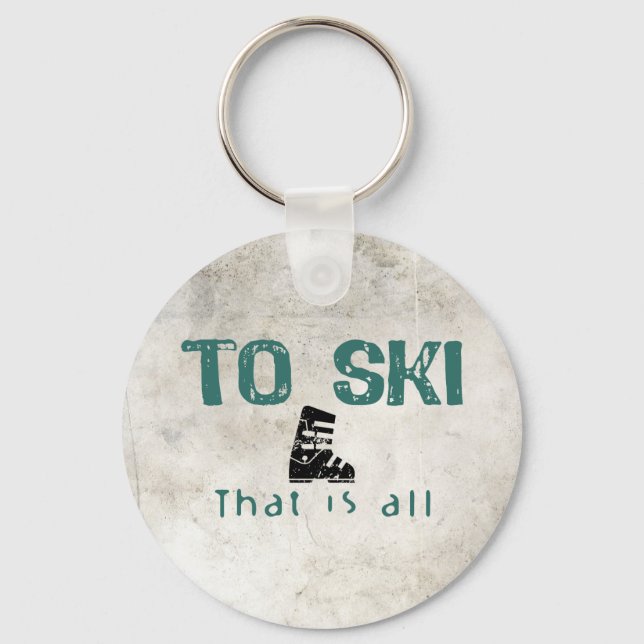 Ski ist alles schlüsselanhänger (Vorderseite)