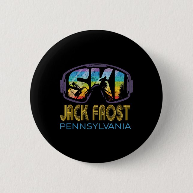 Ski Jack Frost Pennsylvania Skiurlaub  Button (Vorderseite)