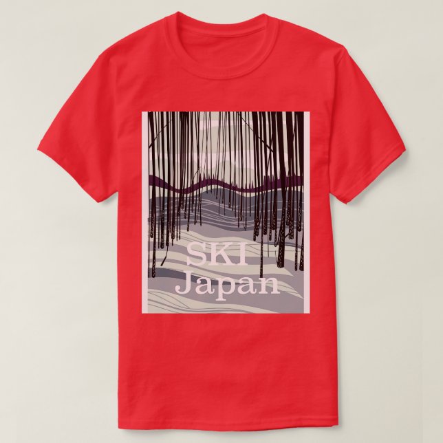 Ski Japan T-Shirt (Design vorne)