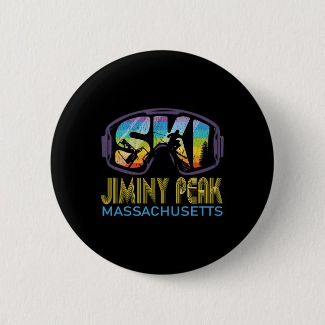 Ski Jiminy Peak Machusetts Skiurlaub  Button (Vorderseite)
