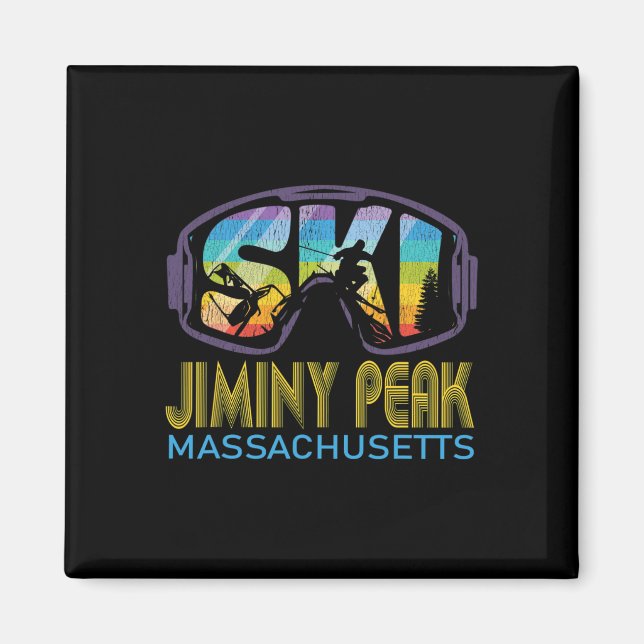 Ski Jiminy Peak Machusetts Skiurlaub  Magnet (Vorne)