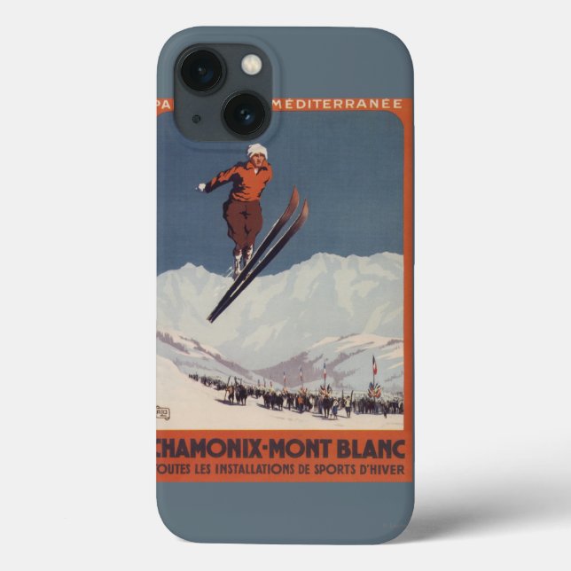 Ski Jump - PLM olympisches Promo Poster Case-Mate iPhone Hülle (Rückseite)