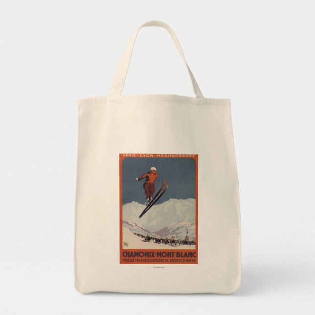 Ski Jump - PLM olympisches Promo Poster Tragetasche (Vorne)