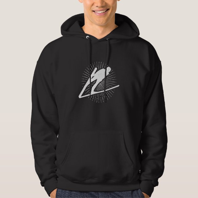 ski jumping norway ski flying ski vacation ski ski hoodie (Vorderseite)