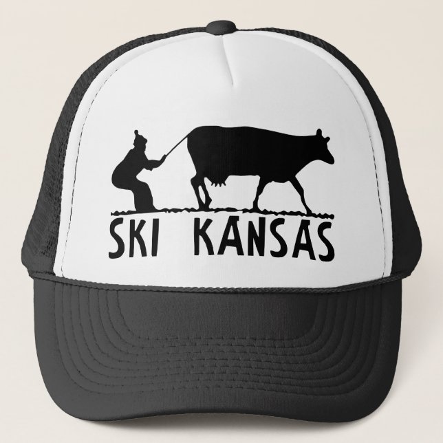 Ski Kansas Truckerkappe (Vorderseite)