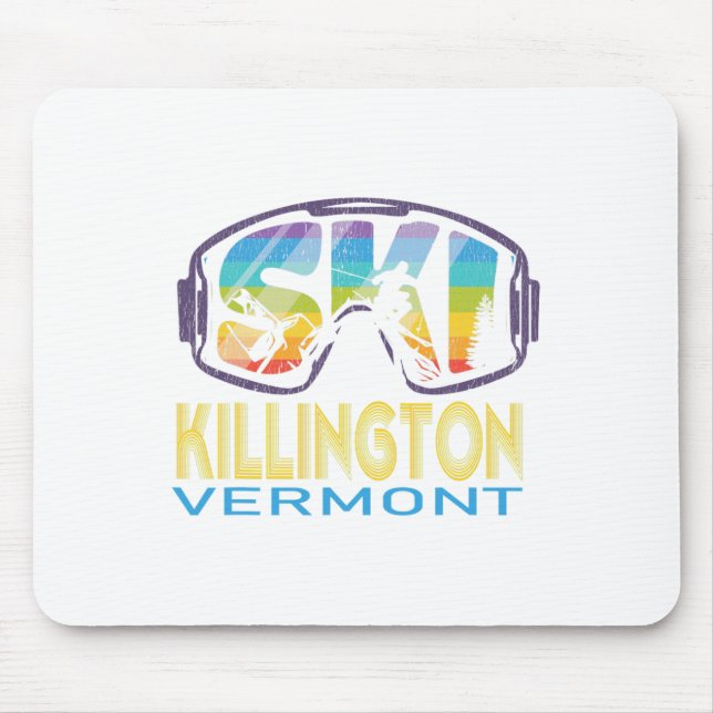 Ski Killington Vermont Skiurlaub Mousepad (Vorne)