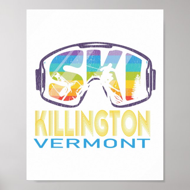 Ski Killington Vermont Skiurlaub Poster (Vorne)