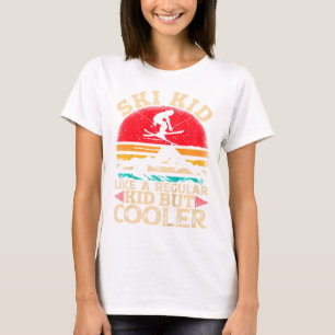 Ski Kind wie ein normales Kind aber Cooler sonnig T-Shirt