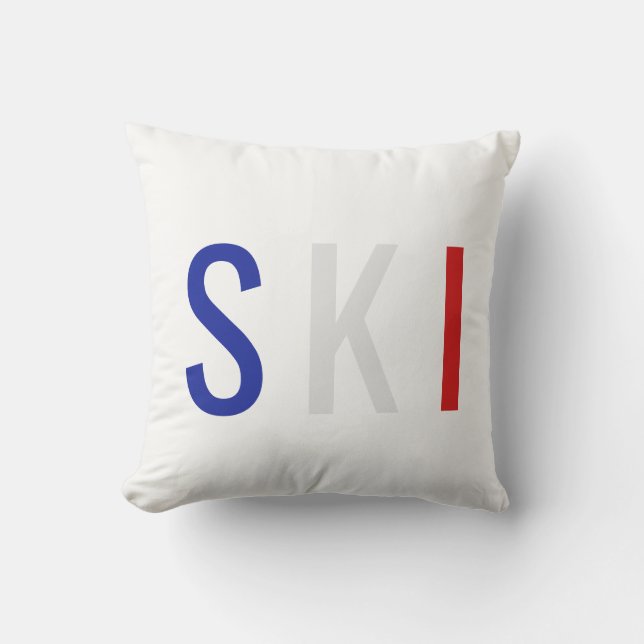 Ski Kissen (Vorderseite)