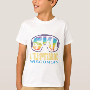 Ski Kleine Schweiz Wisconsin Skiurlaub T-Shirt
