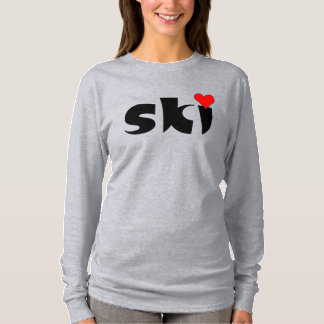 Ski-Kleines Herz T-Shirt