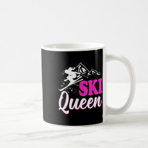 Ski-Königin Wintersportlerin Skifahrerin Snowboard Kaffeetasse
