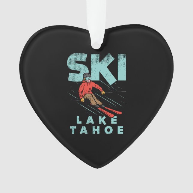 Ski Lake Tahoe Ornament (Vorderseite)