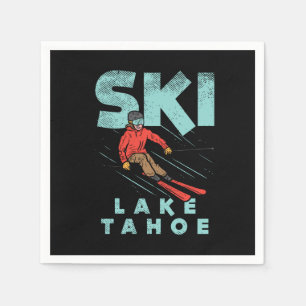 Ski Lake Tahoe Serviette