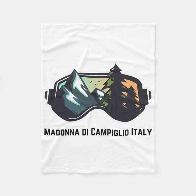 Ski Madonna di Campiglio Italien Wandern Ristorant Fleecedecke (Vorderseite)