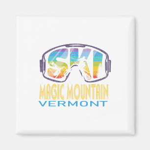 Ski Magic Mountain Vermont Skiurlaub Magnet