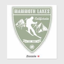 Ski Mammoth Seen Kalifornien Aufkleber