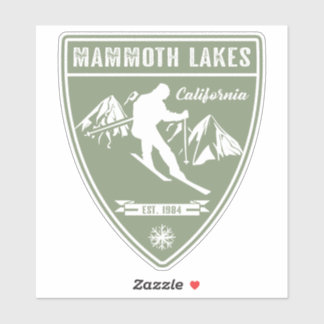 Ski Mammoth Seen Kalifornien Aufkleber
