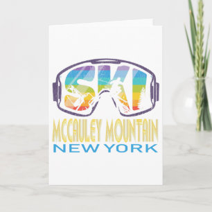 Ski Mccauley Mountain New York Skiurlaub Karte