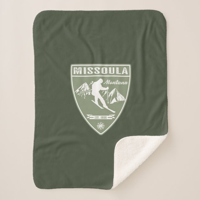 Ski Missoula Montana Sherpadecke (Vorderseite)