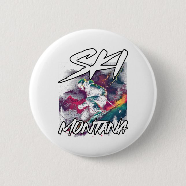 Ski Montana Im Fünfspänner über den Gotthard Button (Vorderseite)