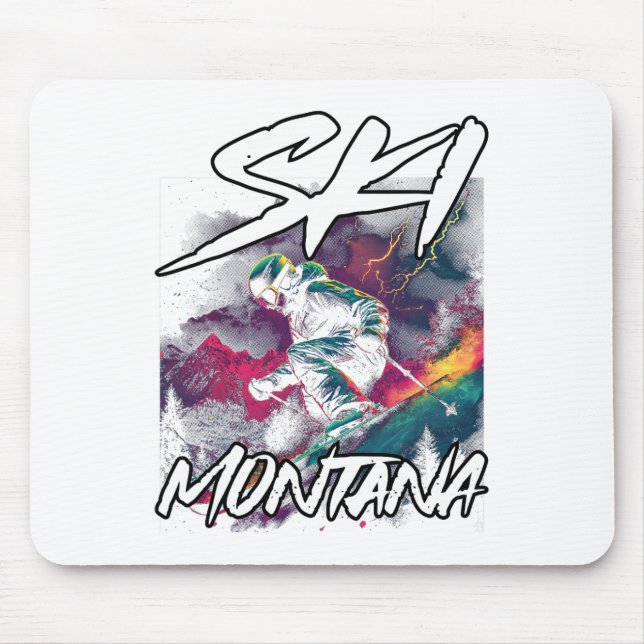 Ski Montana Im Fünfspänner über den Gotthard Mousepad (Vorne)