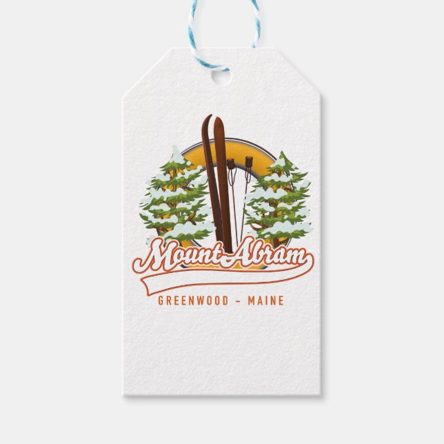 Ski Mount Abram Greenwood Geschenkanhänger (Vorderseite)