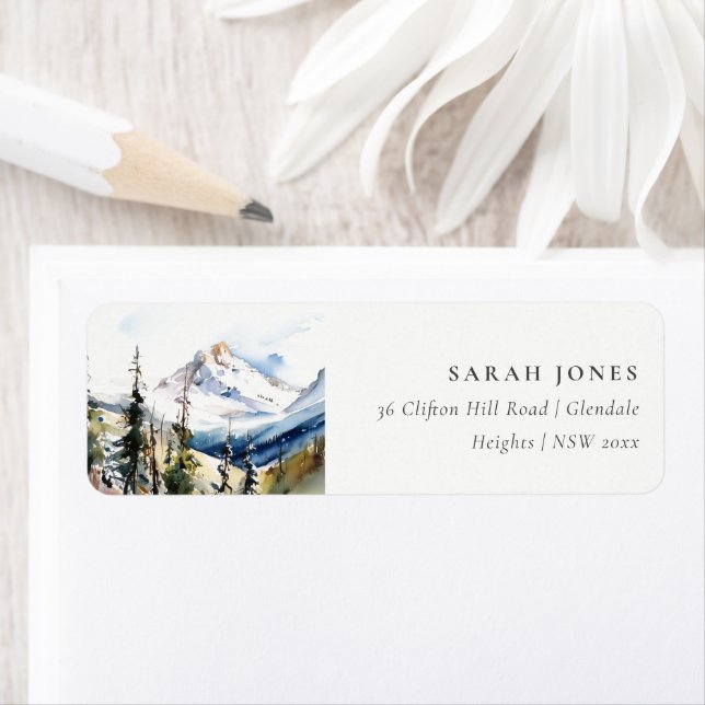 Ski Mountain Telluride Colorado Aquarelladresse (Insitu)