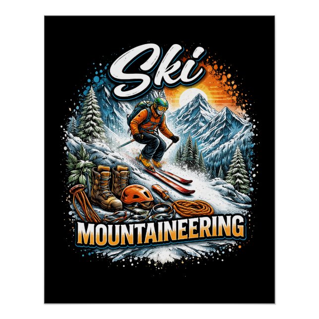 Ski Mountaineering Poster (Vorderseite)