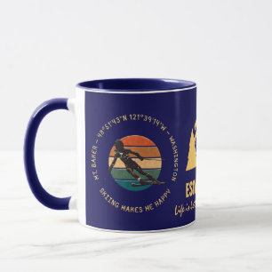 Ski Mt. Baker, Washington - Lady Skier On Dark Tasse