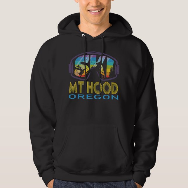 Ski Mt Hood Oregon Skiurlaub Hoodie (Vorderseite)