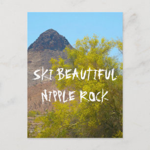 Ski Nipple Rock Postkarte